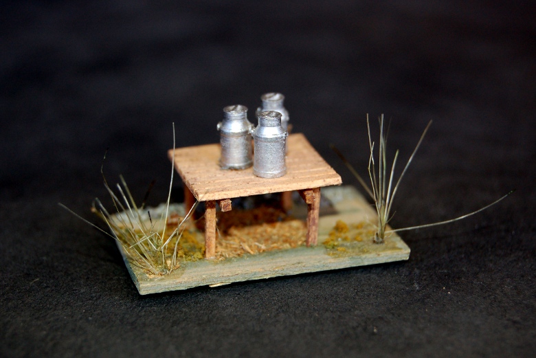 Milk can roadside stand
