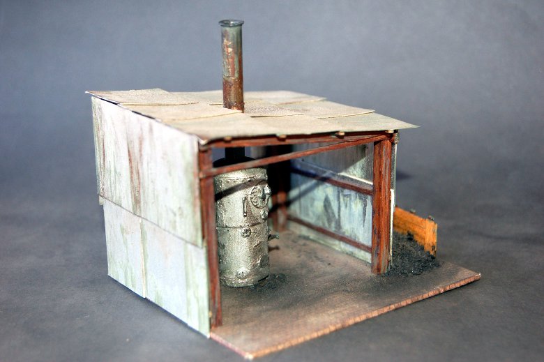 Open-sided boilerhouse