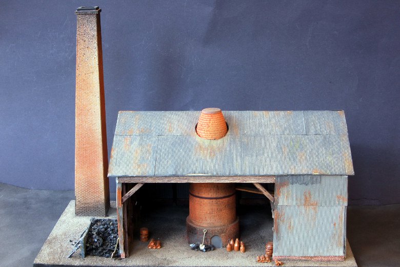 Bottle kiln pottery works