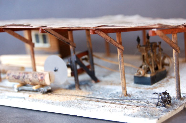 Steam era saw mill